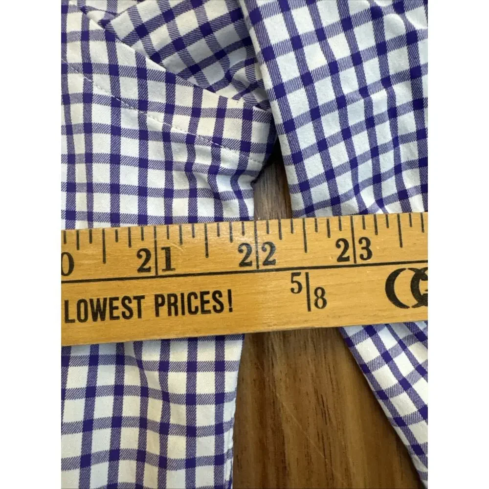 Polo Ralph‎ Lauren Shirt Mens M Purple Check Performance Button Up Long Sleeve